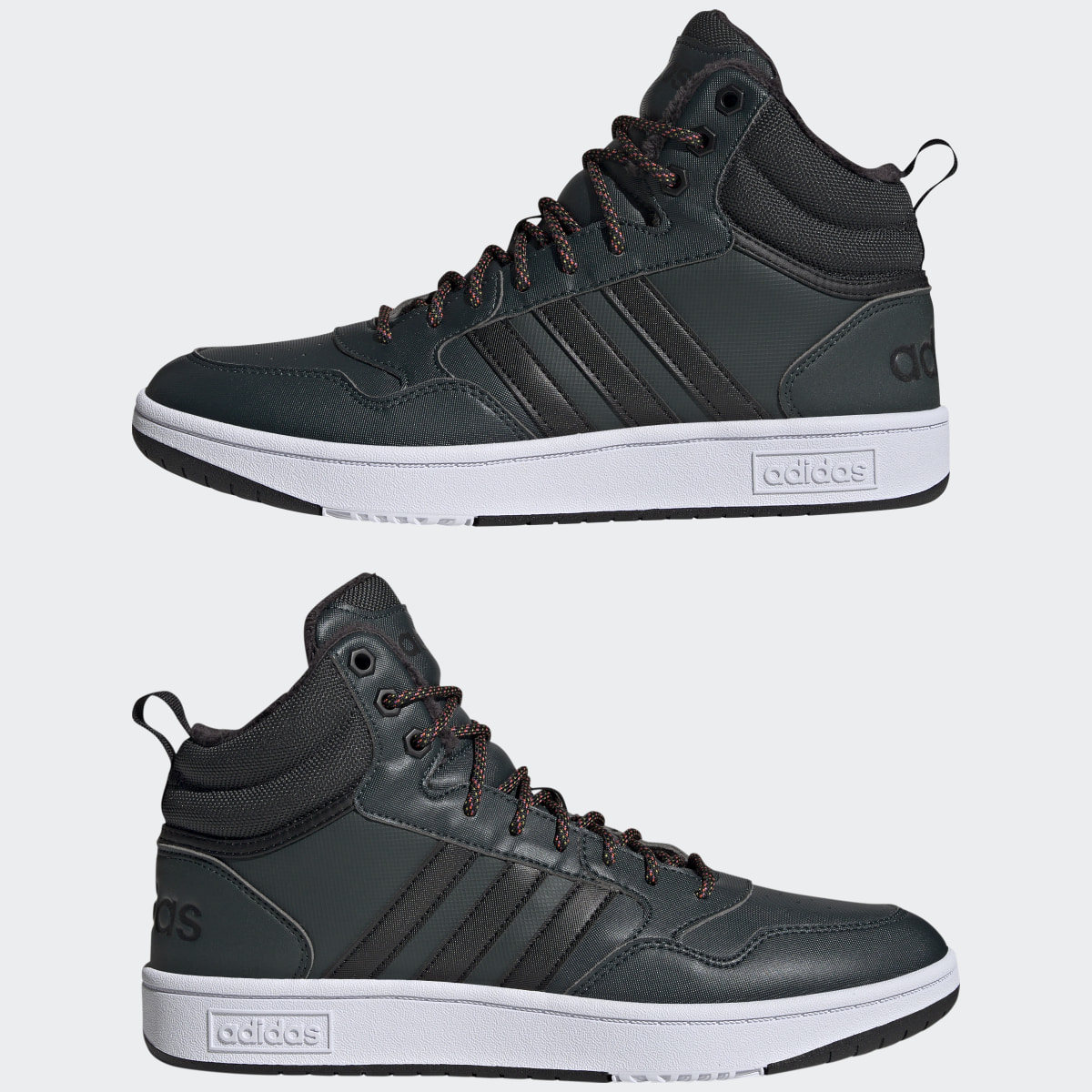 Adidas Chaussure Hoops 3.0 Mid Lifestyle Basketball Classic Fur Lining Winterized. 8