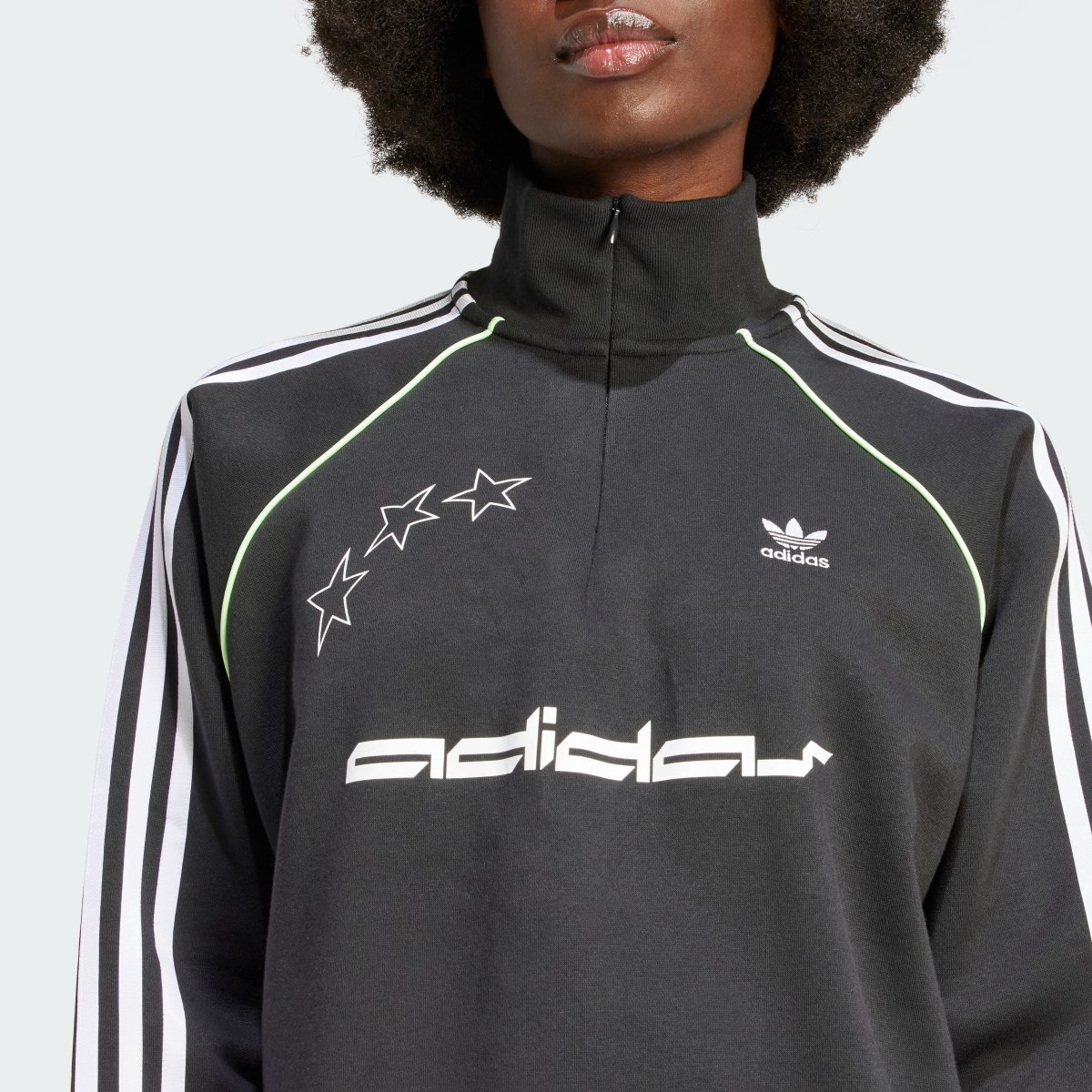 Adidas Sweatshirt com Meio-fecho. 6