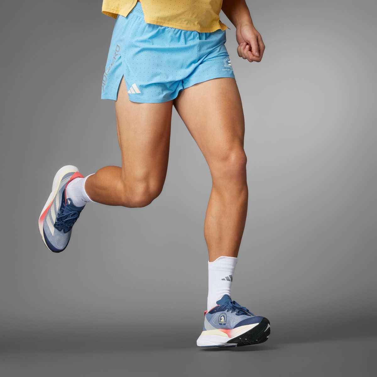 Adidas Boston Marathon 2024 Adizero Running Split Shorts. 10