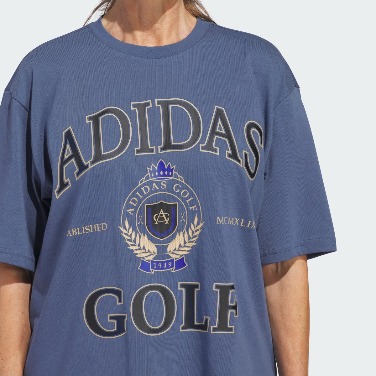 Adidas Go-To Crest Graphic Boyfriend Tee. 6