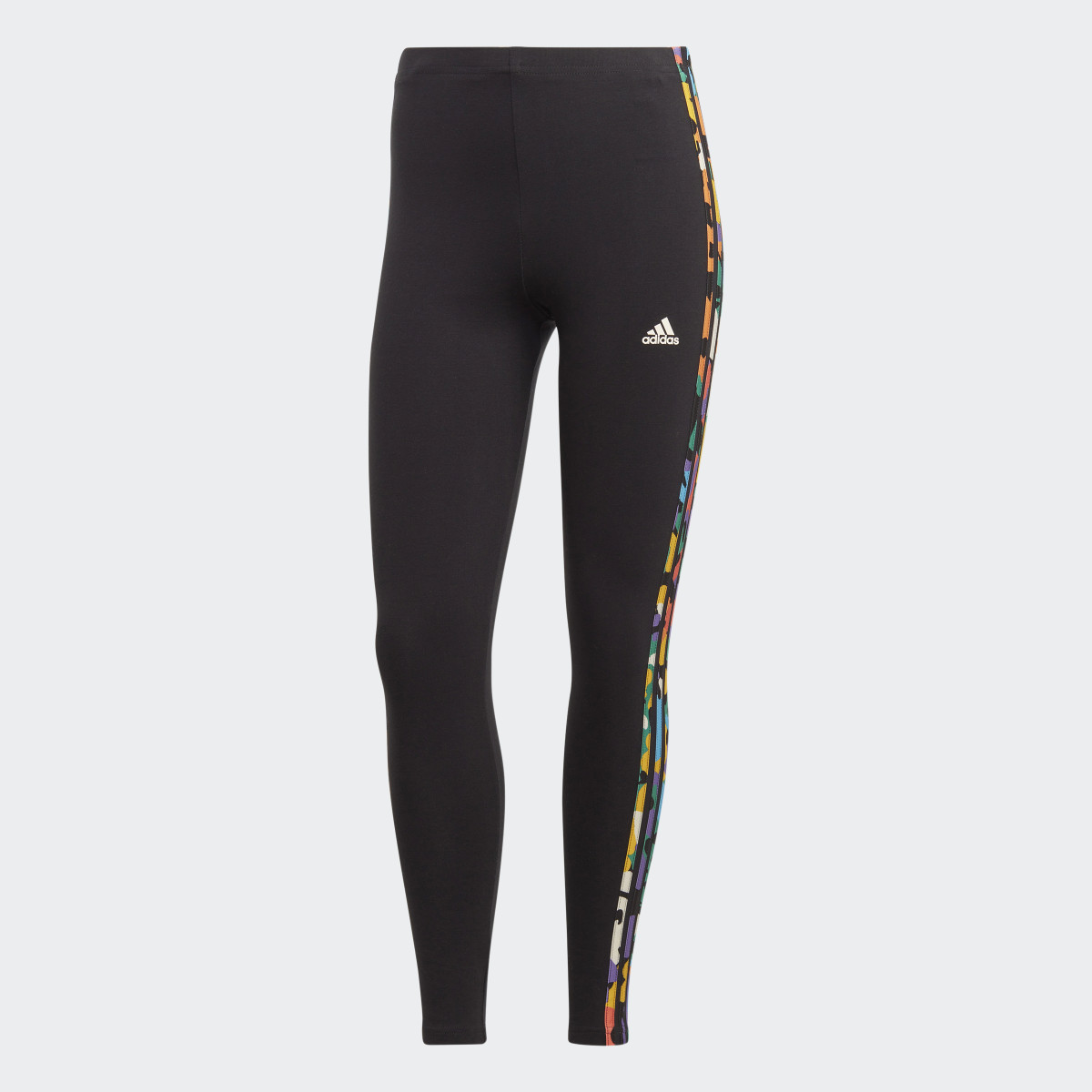 Adidas Essentials 3-Streifen High-Waisted Single Jersey Leggings. 4