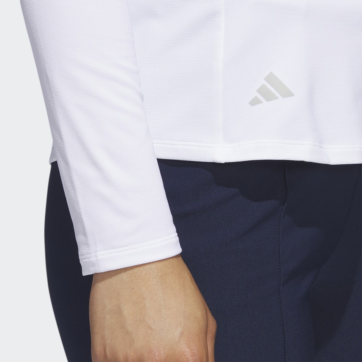 Adidas Quarter-Zip Long Sleeve Golf Polo Shirt. 9