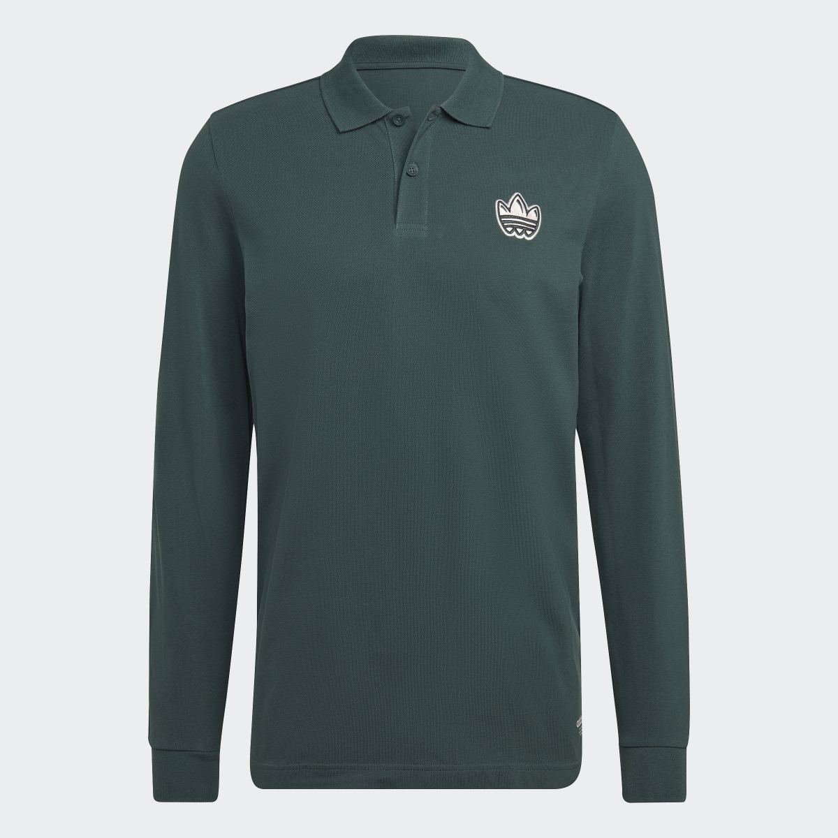 Adidas Graphics Campus Long Sleeve Polo Shirt. 5