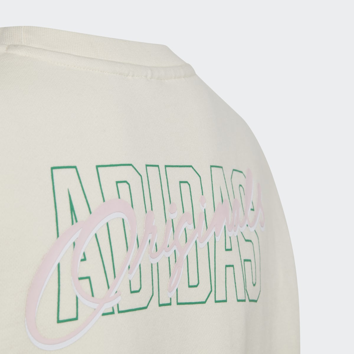 Adidas Felpa Graphic Print Crop Crew. 4