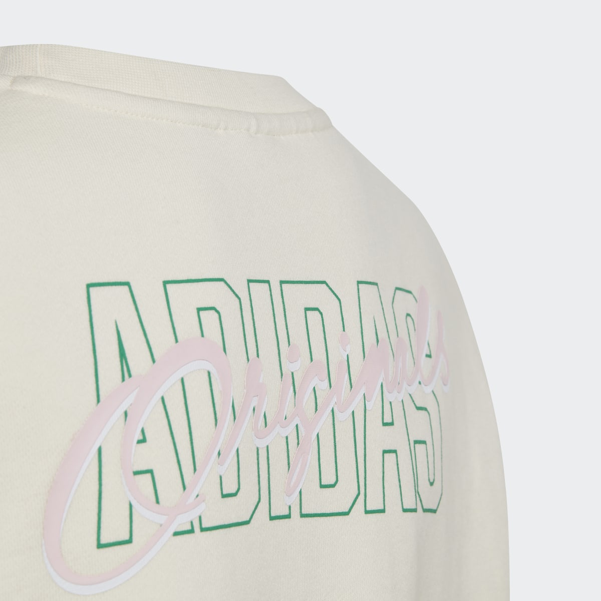 Adidas Graphic Print Crop Crew Sweatshirt. 4