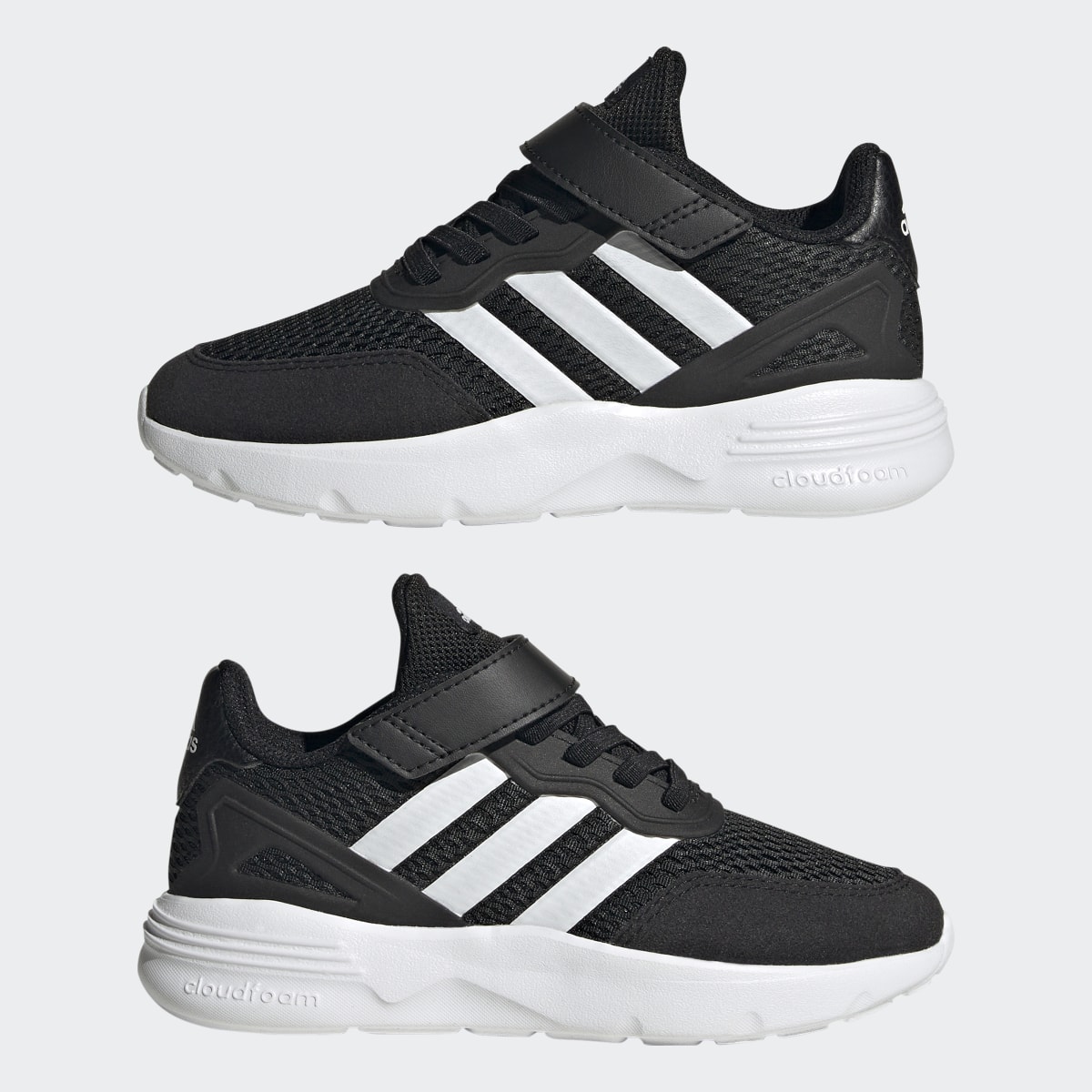 Adidas Chaussure à lacets élastiques et scratch Nebzed. 8