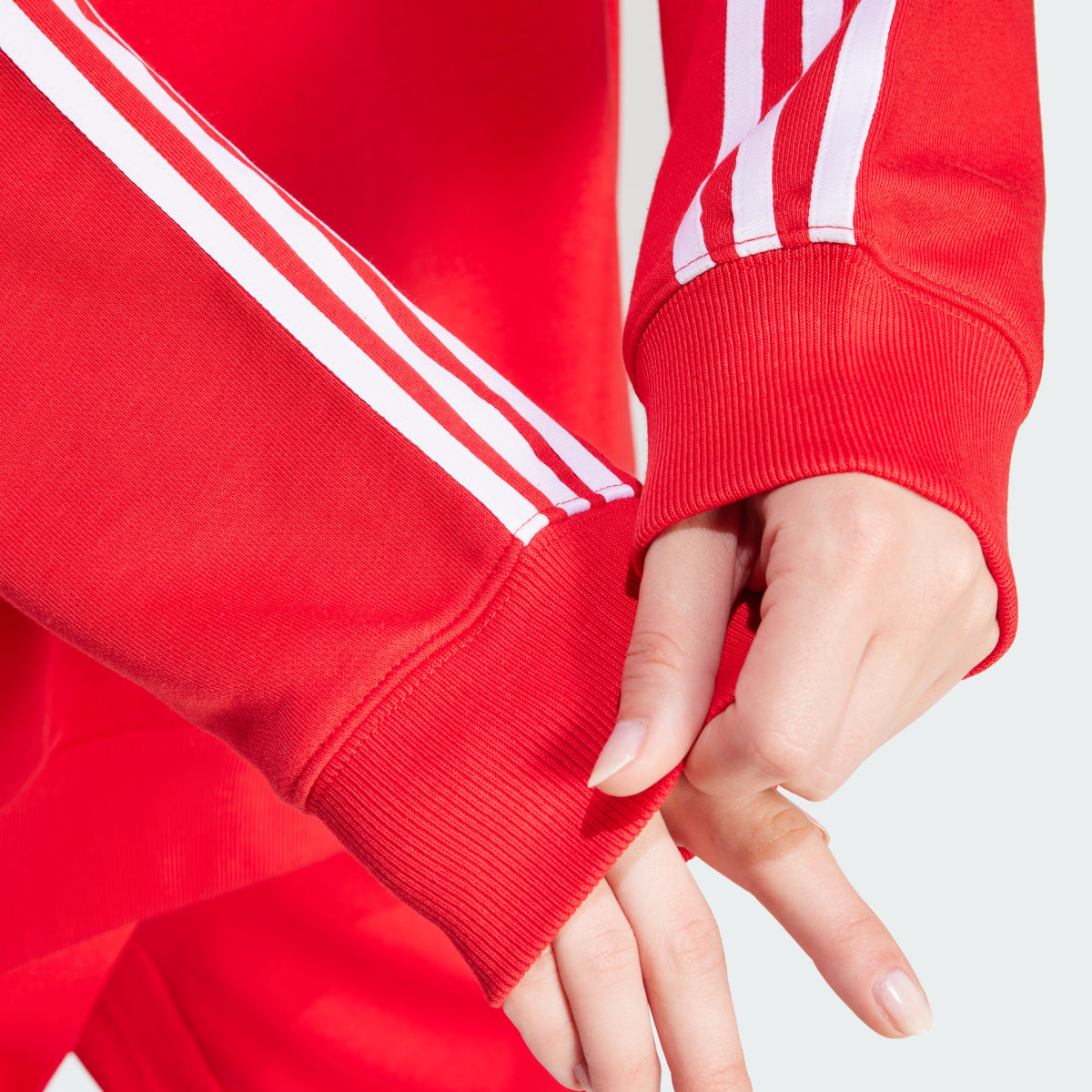 Adidas Felpa 3-Stripes Oversized Crew. 6