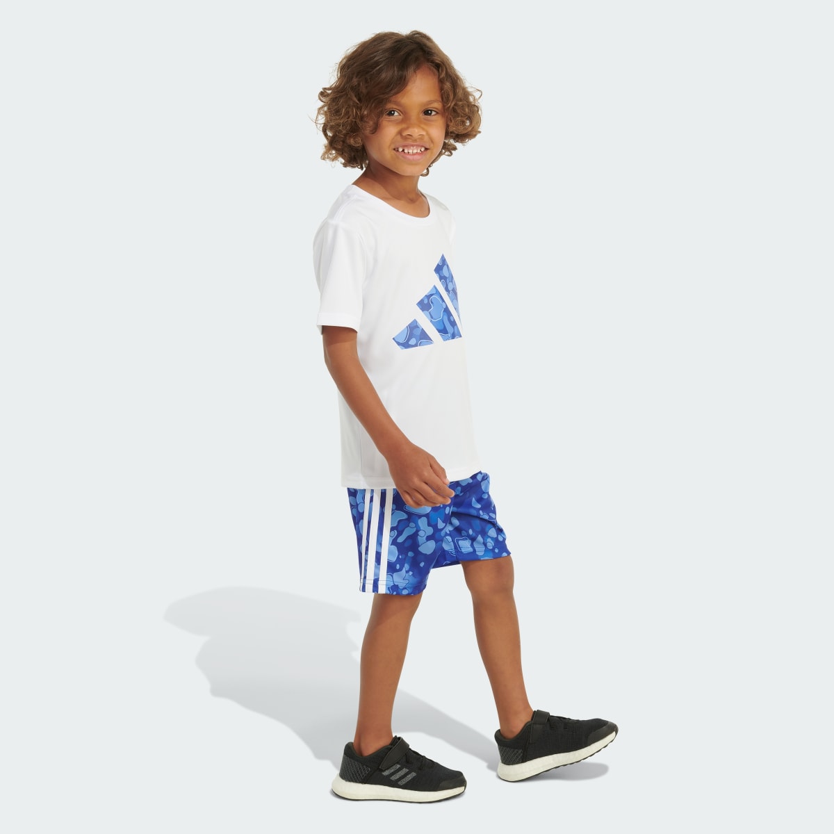 Adidas POLY C TEE AOP 3S SHORT SET. 5