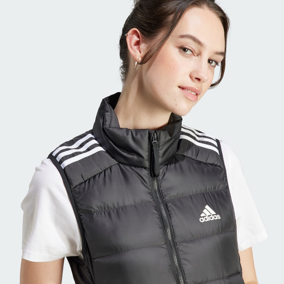 Adidas Essentials 3-Stripes Light Down Yelek. 6