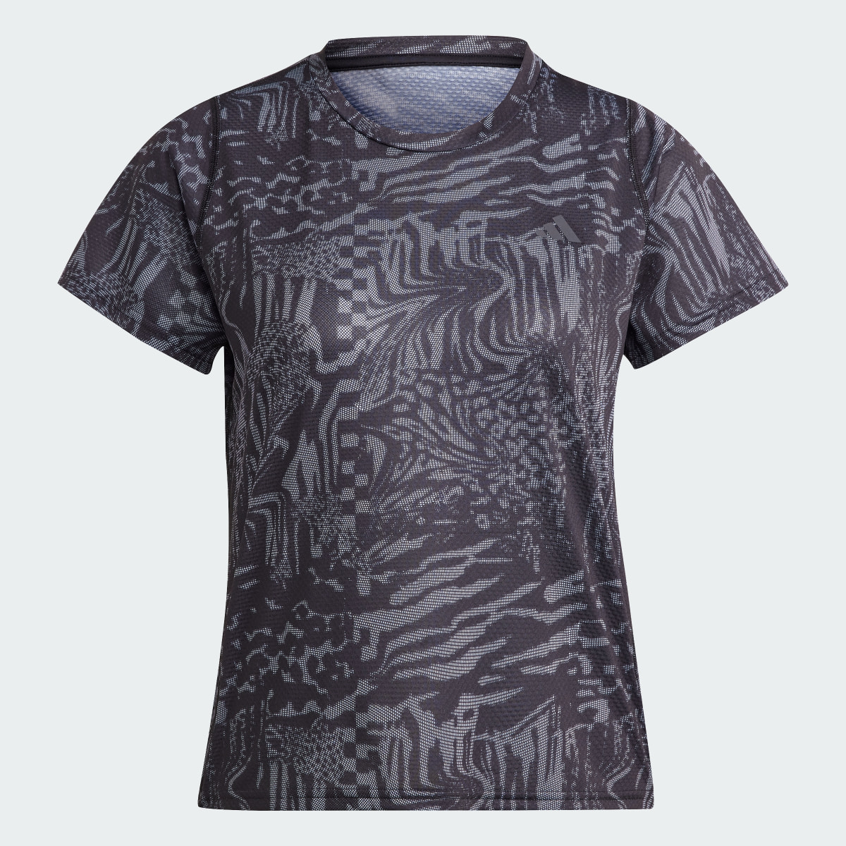 Adidas Playera de Running Run Icons 3 Franjas Logo Estampada. 5