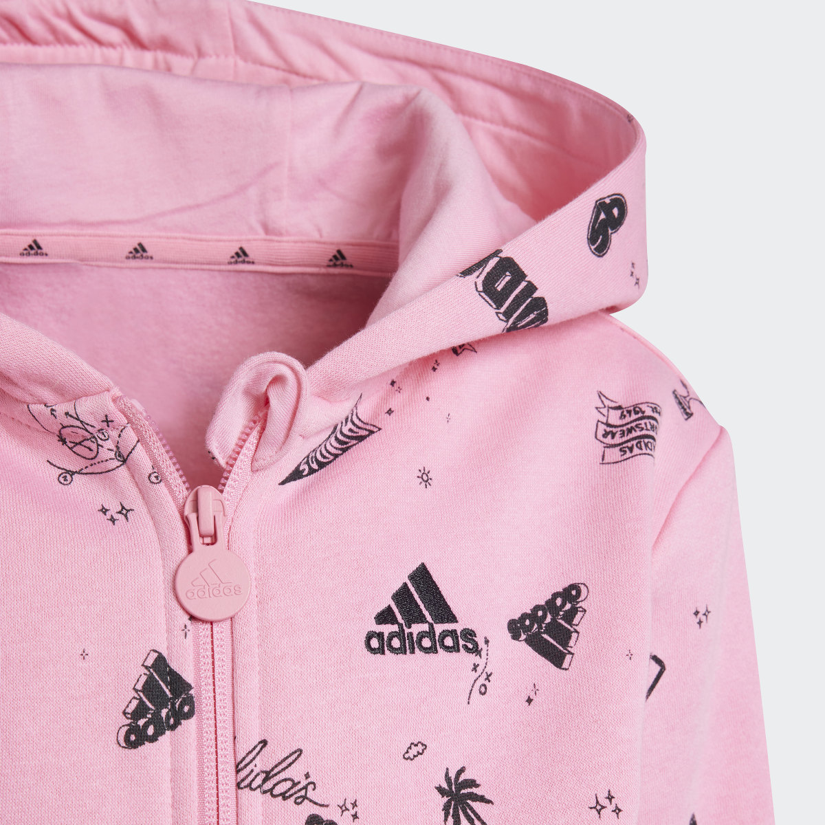 Adidas Brand Love Hooded Track Suit Kids. 10