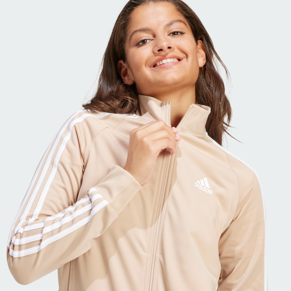 Adidas Primegreen Essentials Warm-Up Slim 3-Stripes Track Jacket. 6