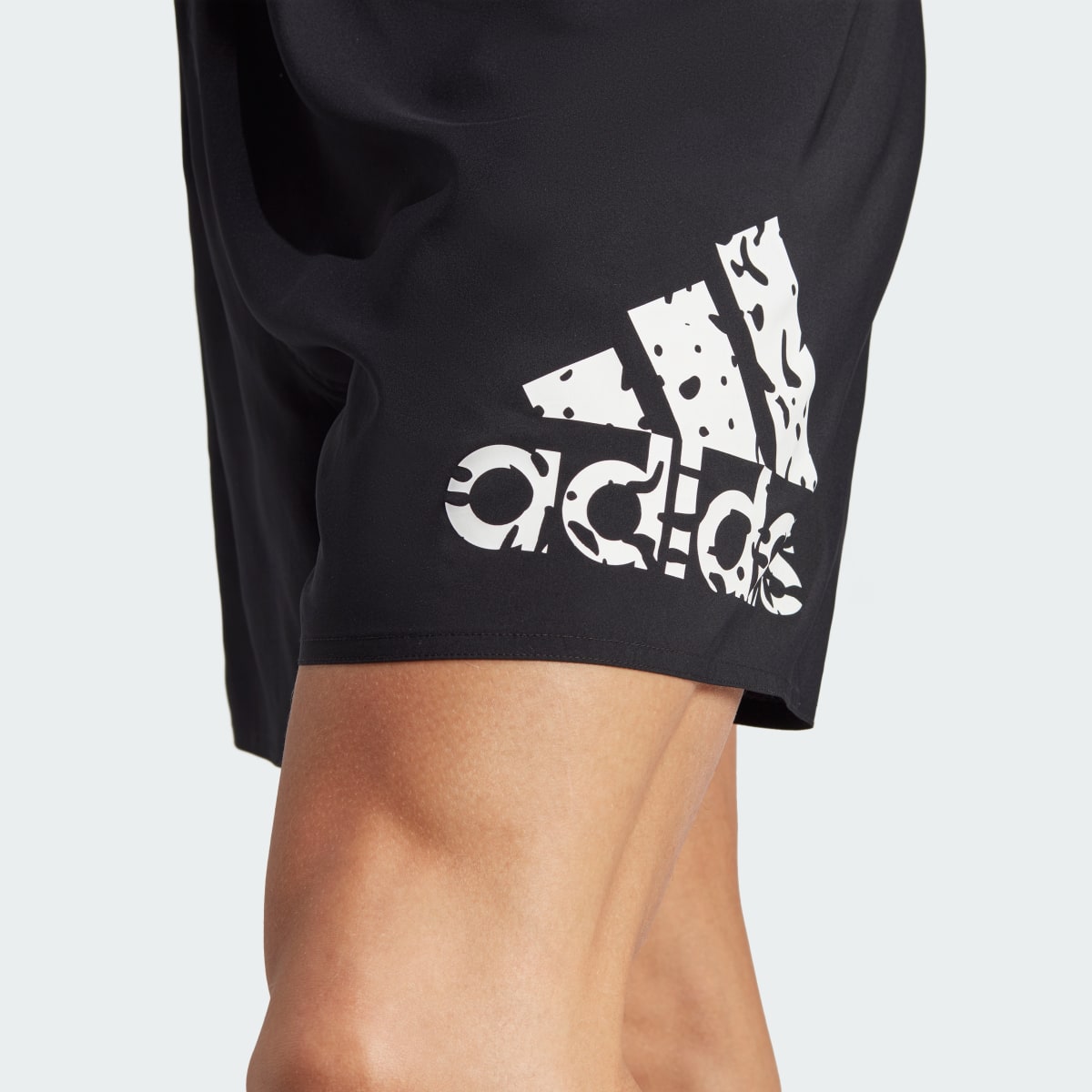Adidas Big Logo CLX Short-Length Swim Shorts. 6