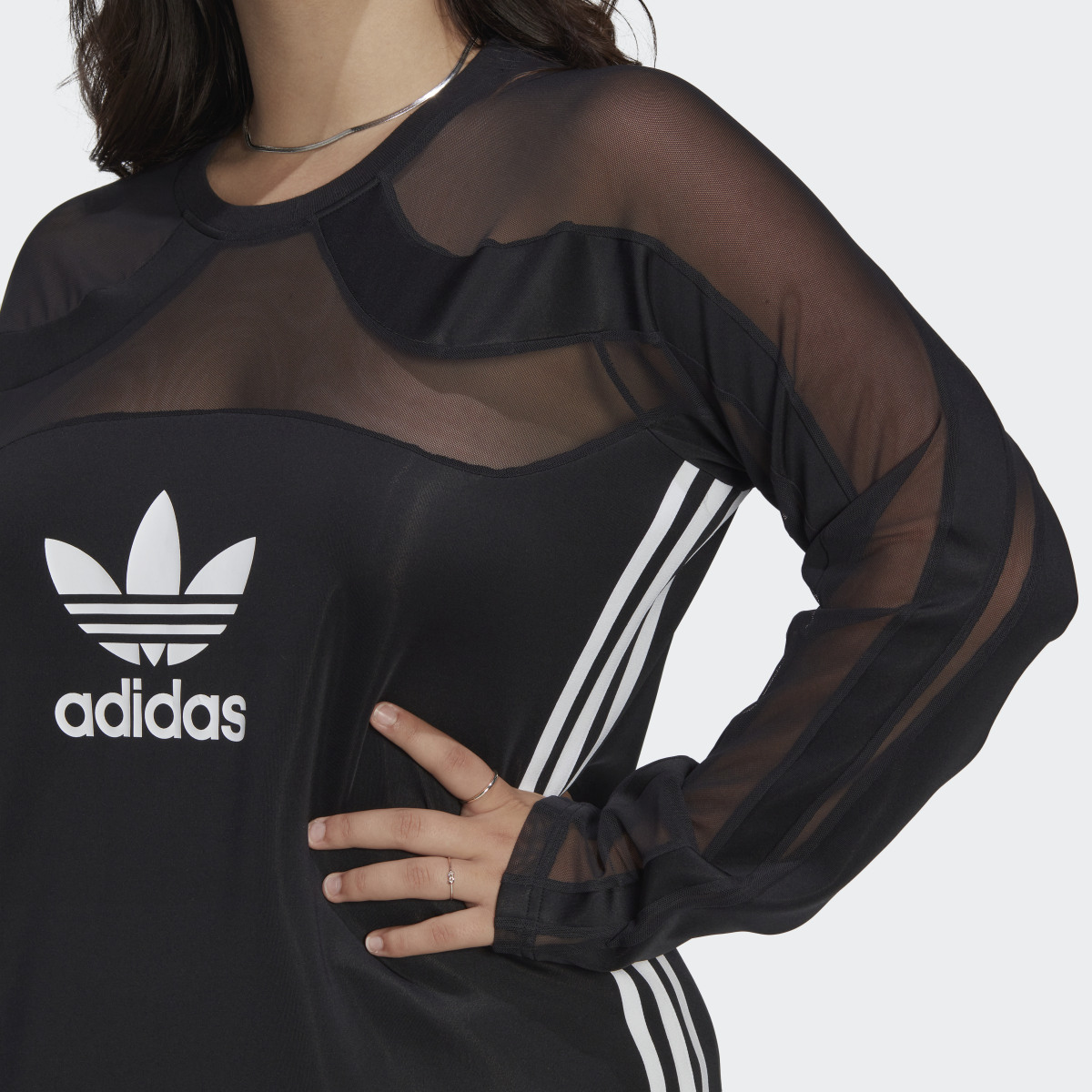 Adidas Centre Stage Mesh Top (Plus Size). 6