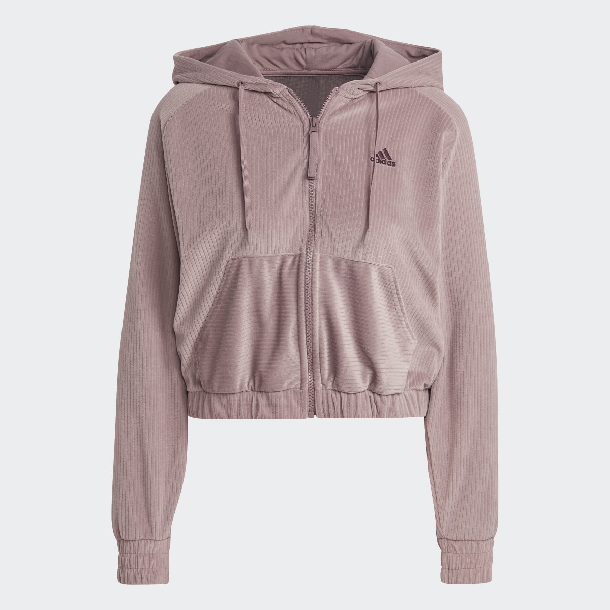 Adidas Chaqueta Hyperglam Velour Hoodie. 5