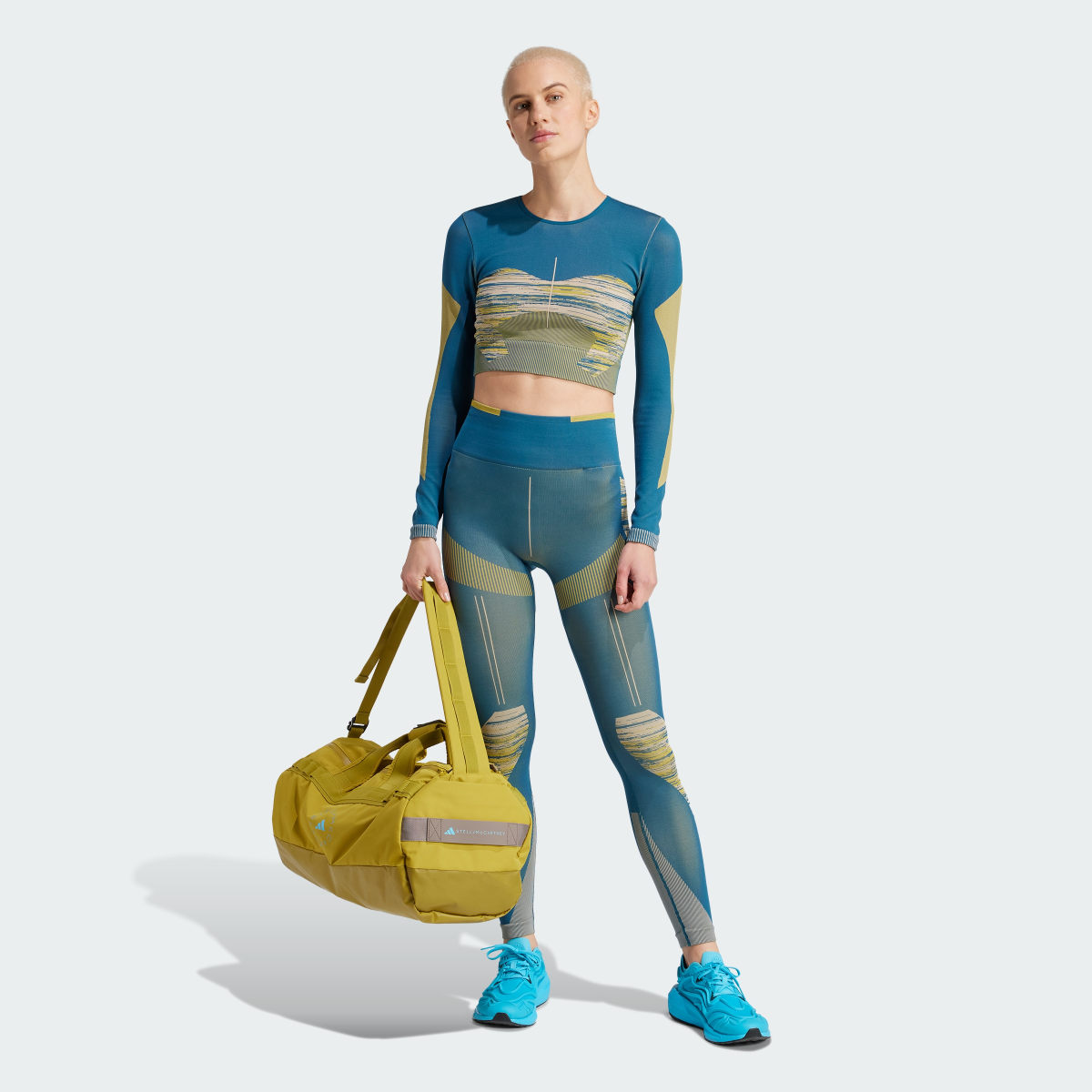 Adidas Haut manches longues de yoga sans coutures adidas by Stella McCartney TrueStrength. 5