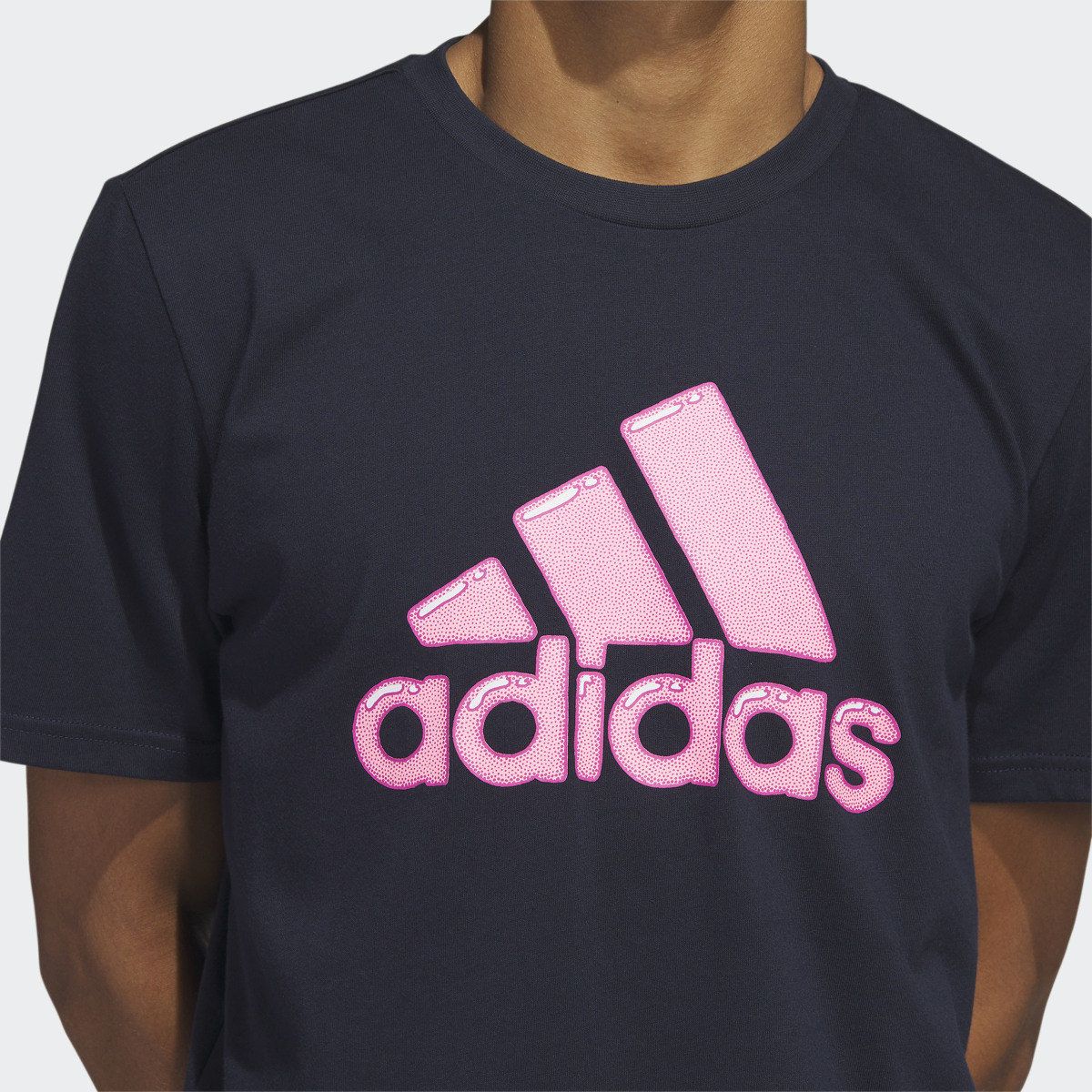 Adidas Logo Pen Fill - Sportswear Graphic Tee. 6