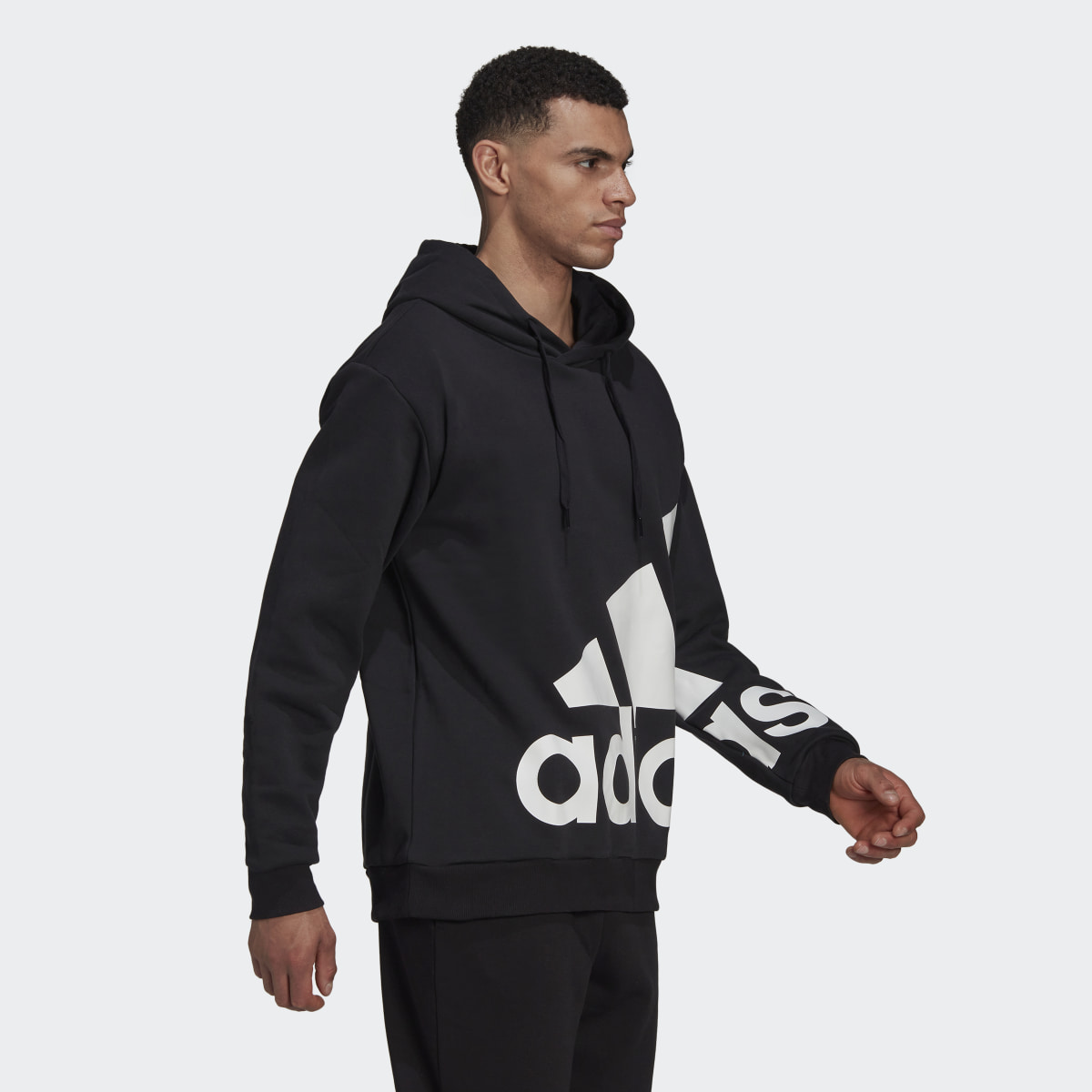 Adidas Essentials Giant Logo Fleece Hoodie. 4
