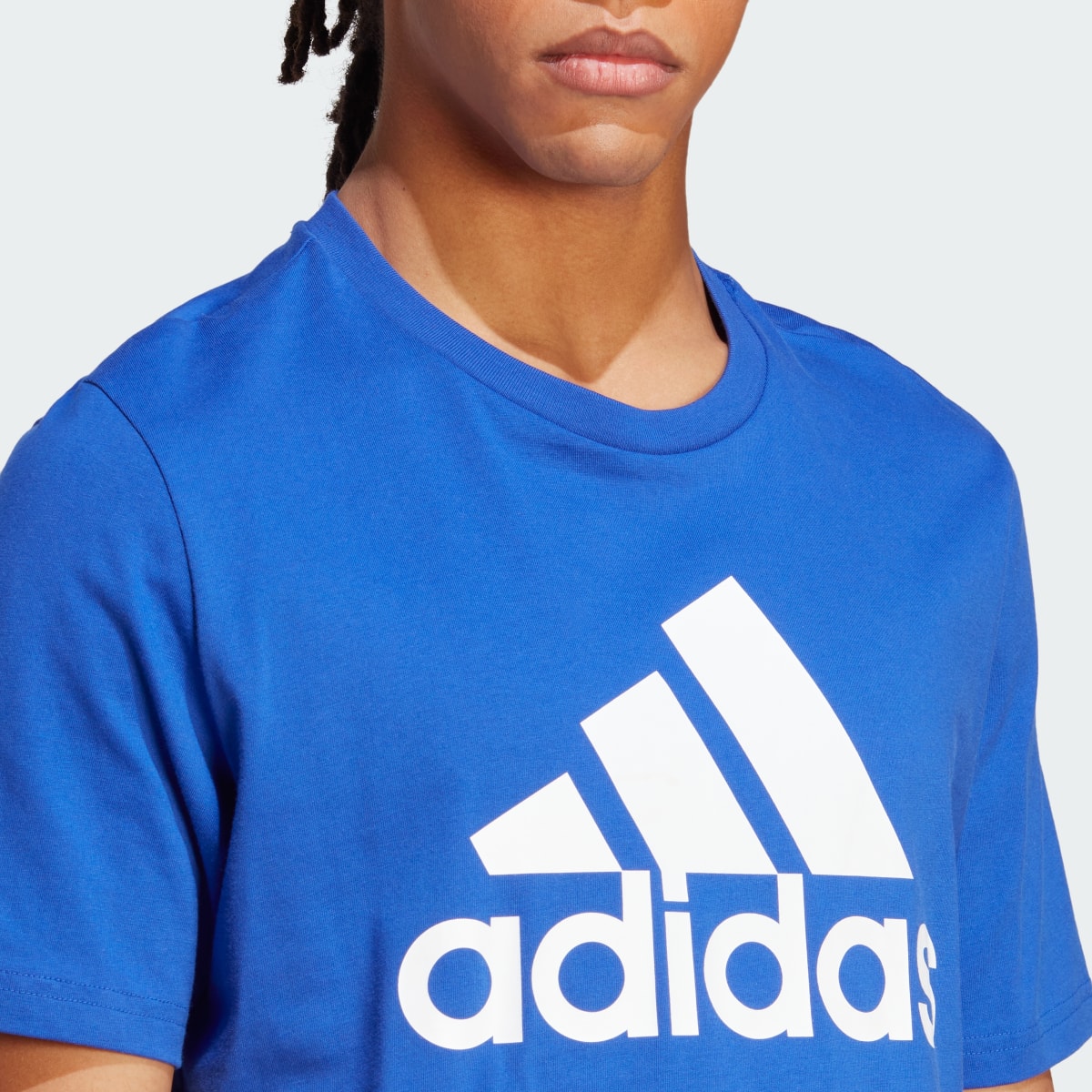 Adidas Essentials Single Jersey Big Logo T-Shirt. 6