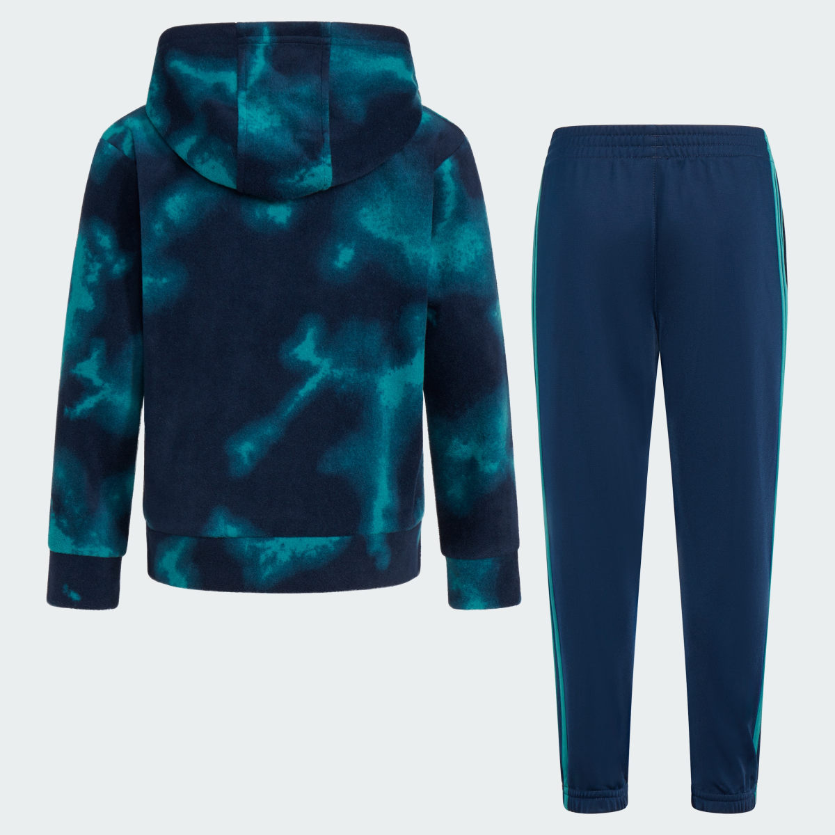 Adidas Two-Piece Printed Microfleece Pullover and Jogger Set. 4