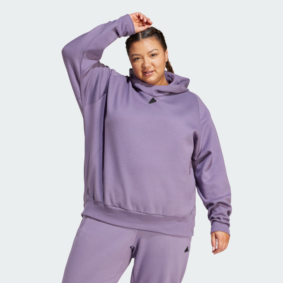 Adidas Z.N.E. Overhead Hoodie (Plus Size). 4