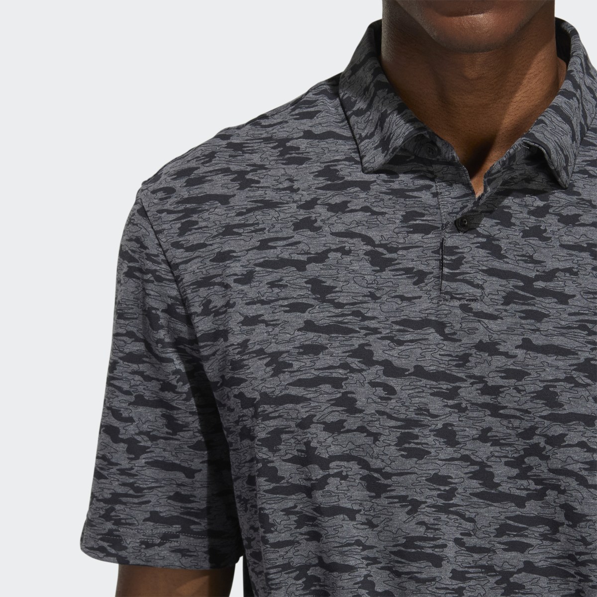 Adidas Go-To Camo-Print Golf Polo Shirt. 7