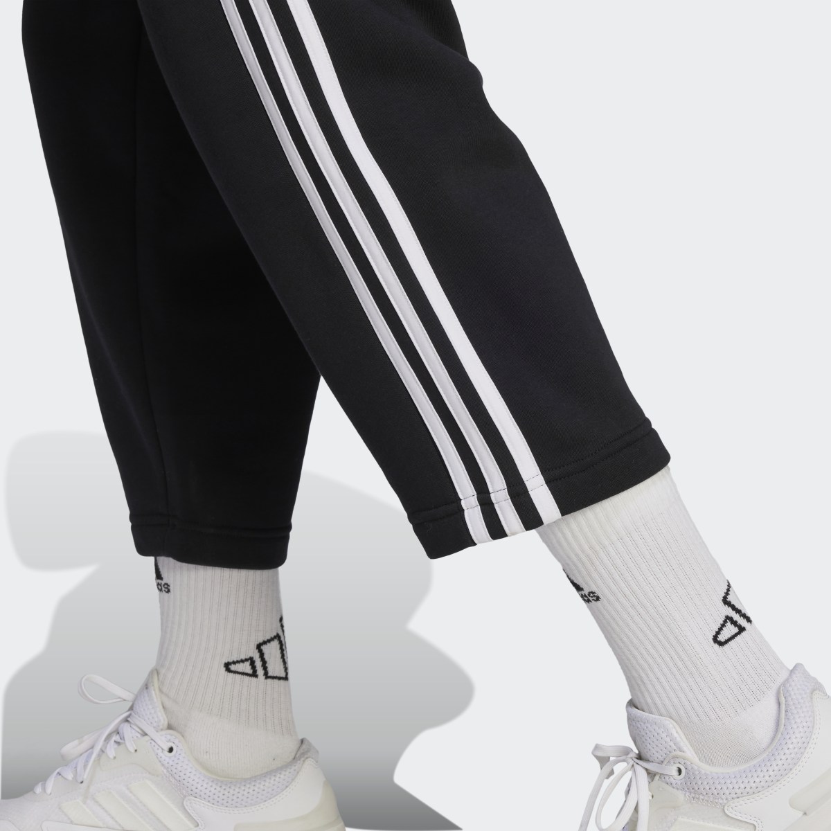 Adidas Essentials 3-Stripes Open Hem Fleece Pants. 6