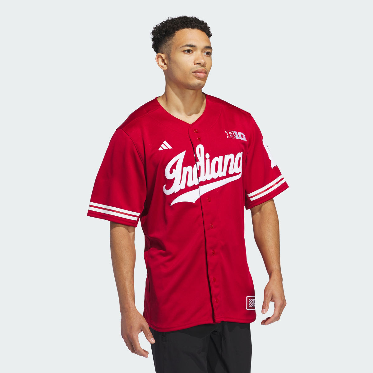 Adidas Indiana Reverse Retro Replica Baseball Jersey. 4