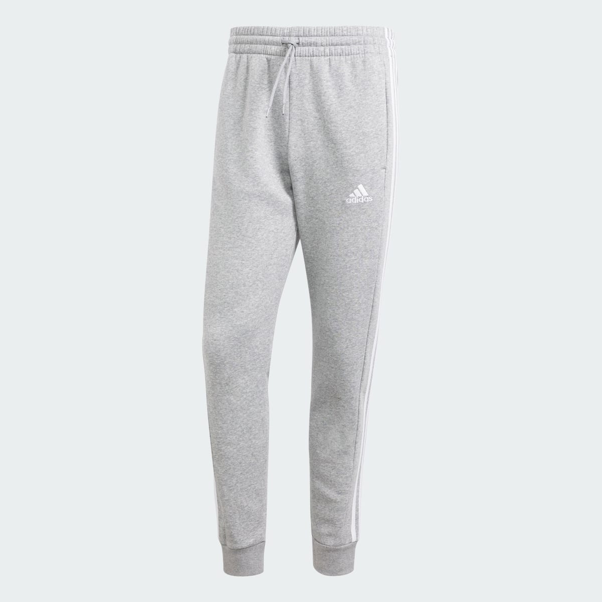 Adidas Calças Afuniladas em Fleece 3-Stripes Essentials. 4