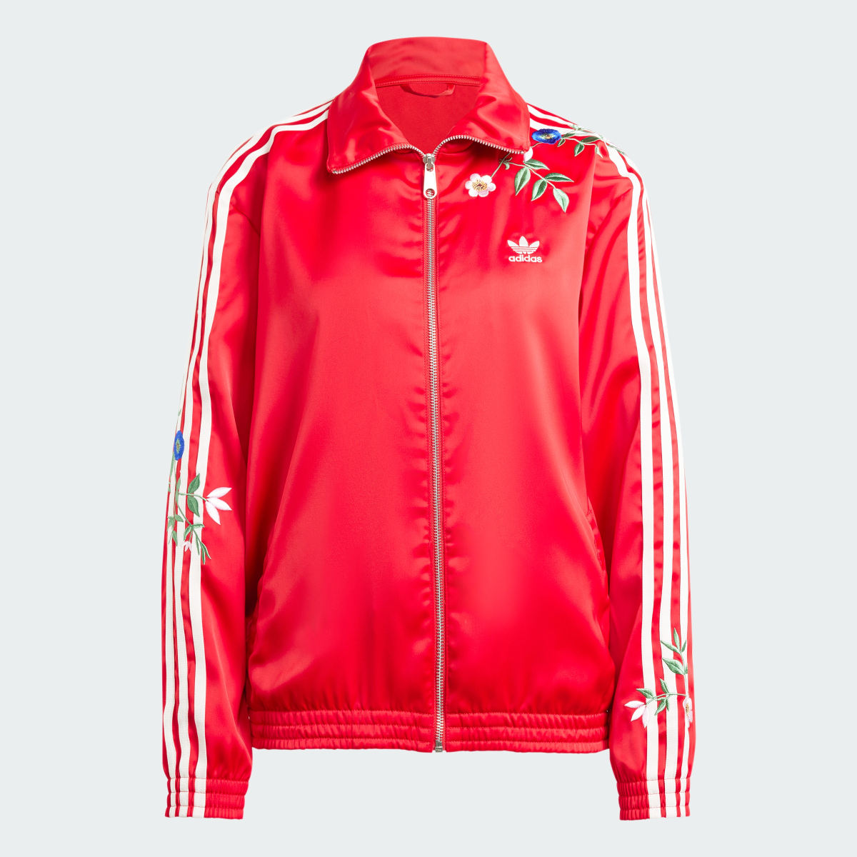 Adidas Chamarra Deportiva Firebird Floral Estampada. 5