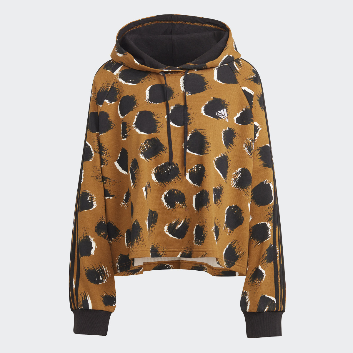 Adidas Essentials 3-Streifen Animal Print Hoodie – Große Größen. 5