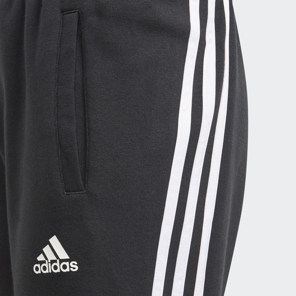 Adidas 3-Stripes Tapered Leg Tracksuit Bottoms. 4