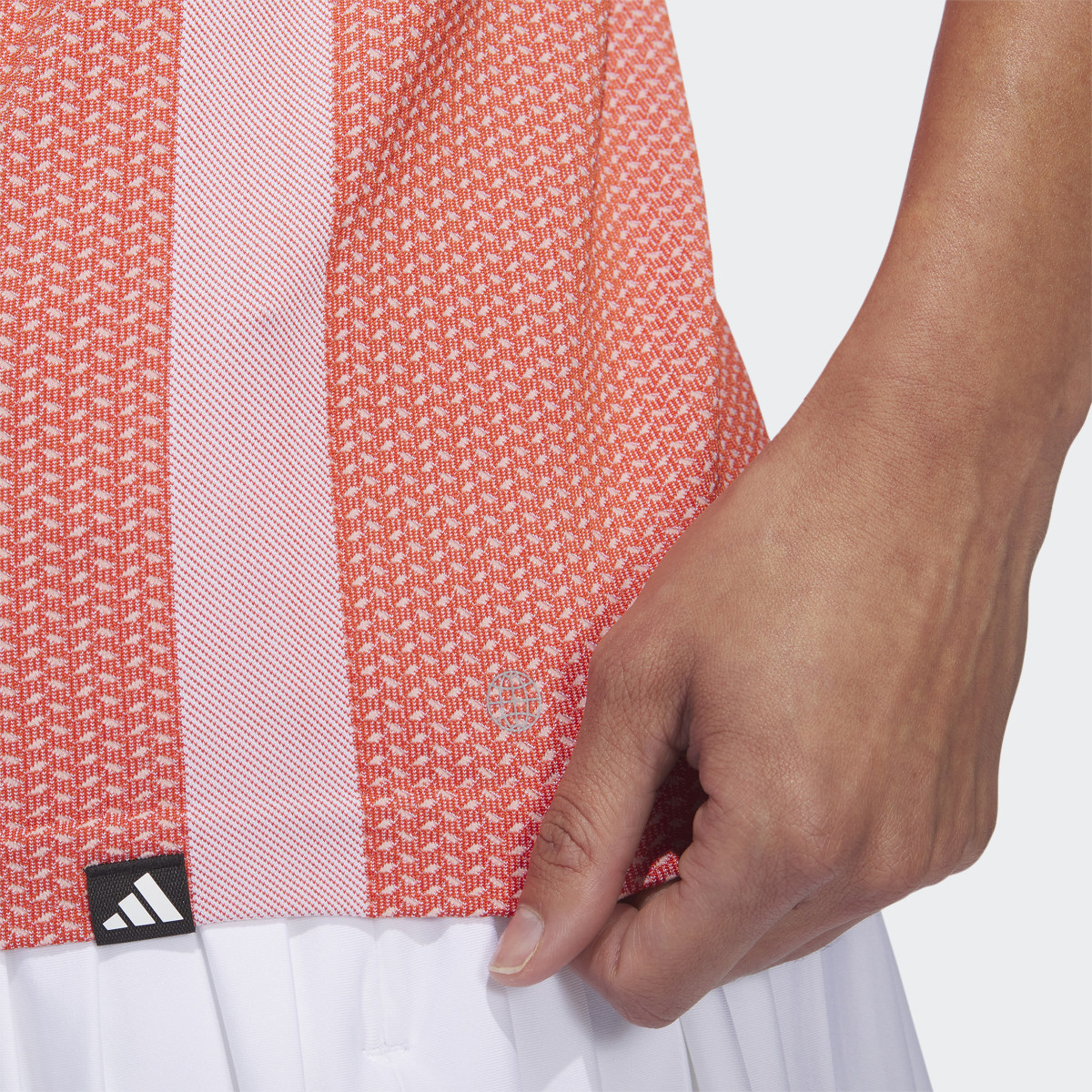 Adidas Ultimate365 Tour Sleeveless Primeknit Golf Polo Shirt. 10