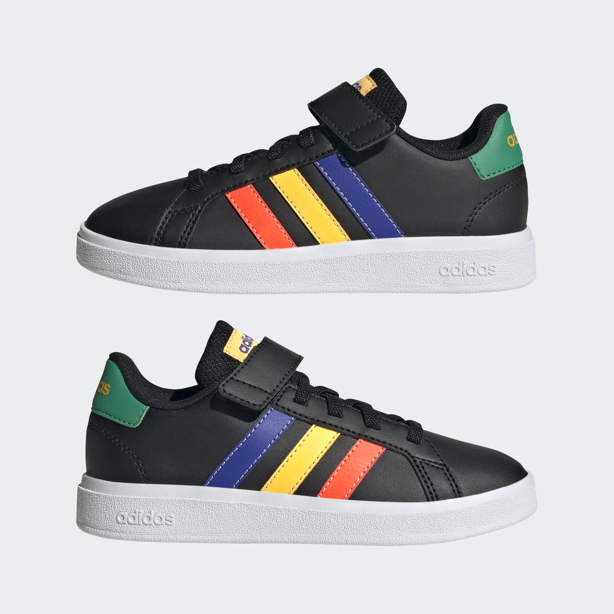 Adidas Scarpe Grand Court Elastic Lace and Top Strap. 8