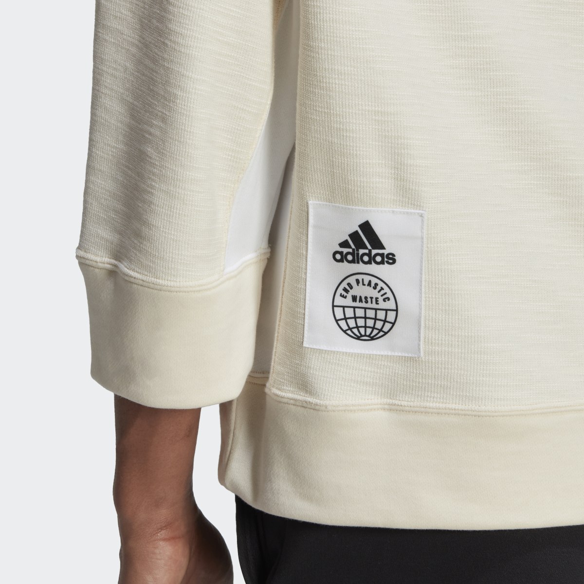 Adidas Felpa con cappuccio Reversed French Terry (Neutral). 6