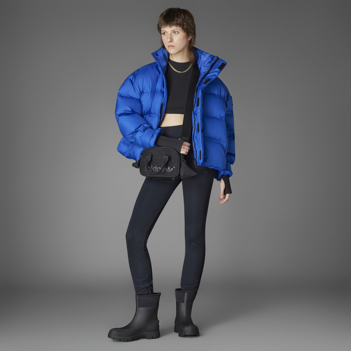 Adidas Blue Version Oversized Down Puffer Jacket. 9