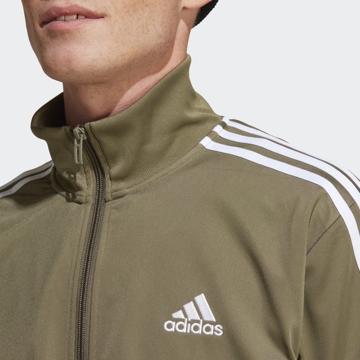 Adidas Basic 3-Streifen Tricot Trainingsanzug. 8