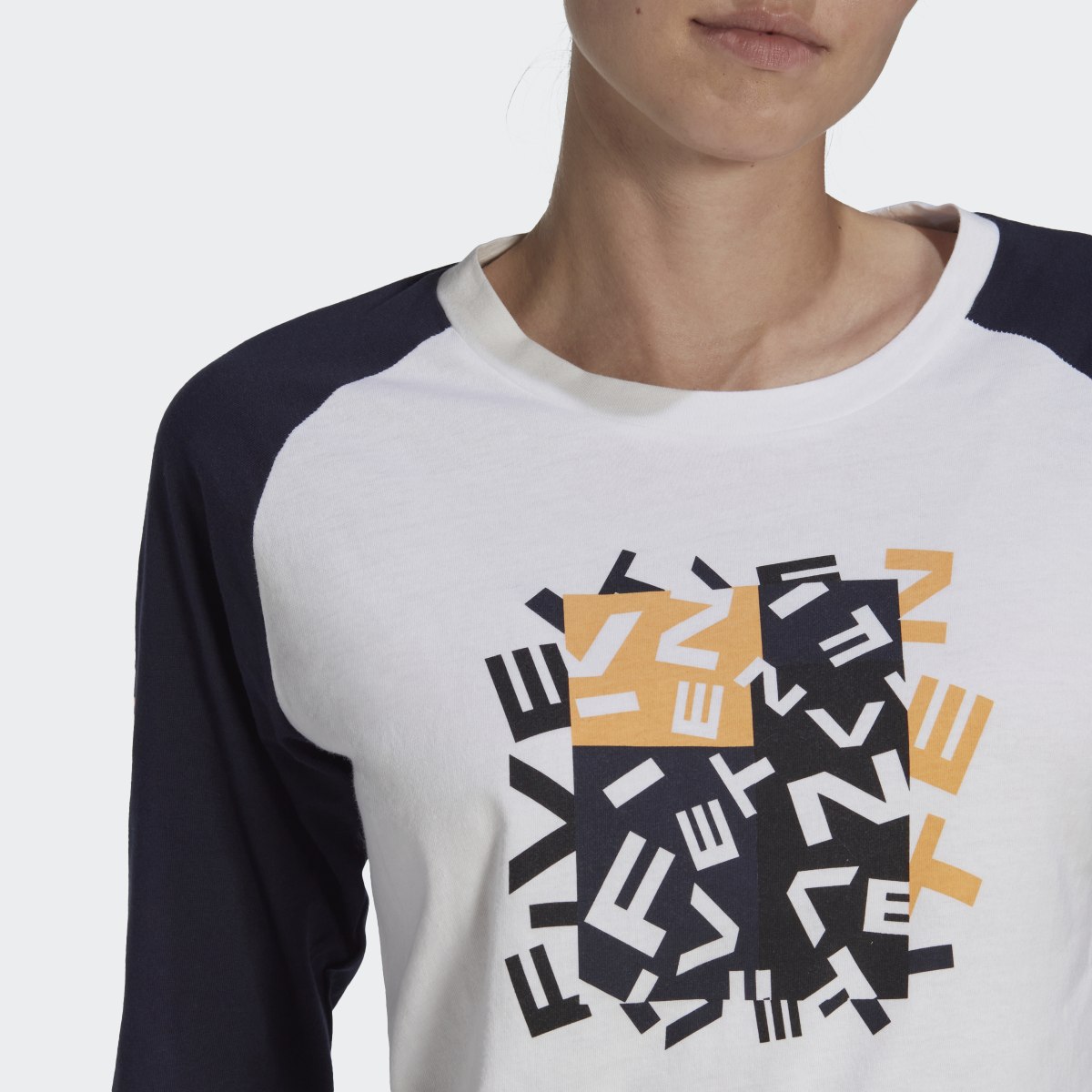 Adidas T-shirt Five Ten Graphic 3/4 Sleeve. 6