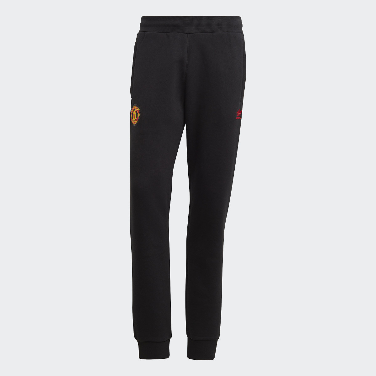 Adidas Manchester United Essentials Trefoil Tracksuit Bottoms. 4