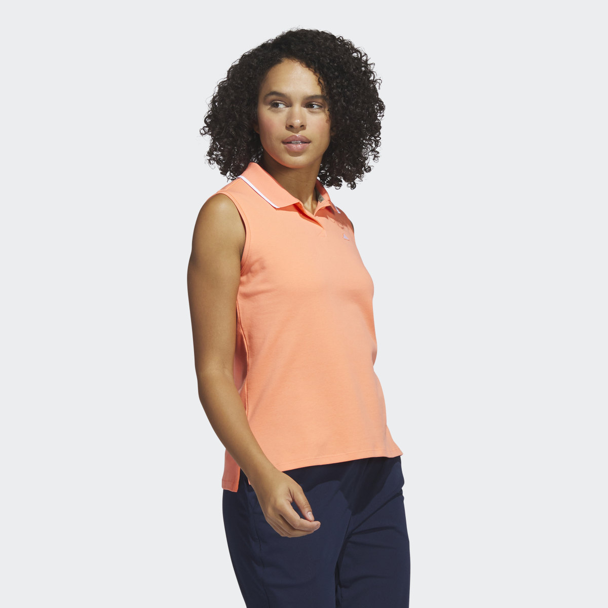 Adidas Go-To Piqué Sleeveless Golf Polo Shirt. 4
