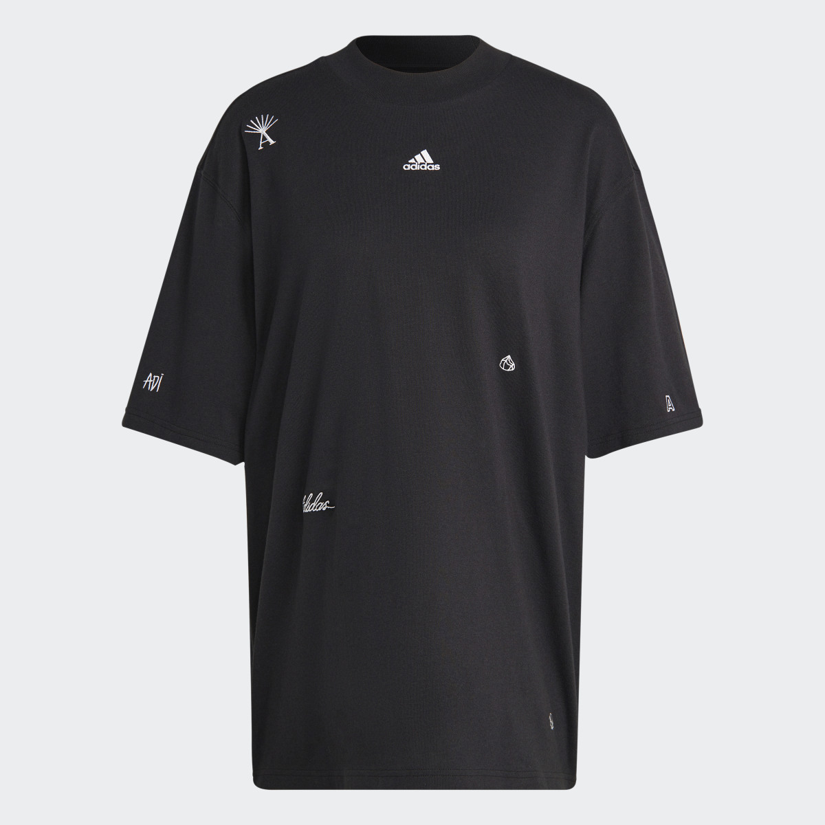 Adidas Boyfriend T-Shirt with Healing Crystals Inspired Graphics. 6