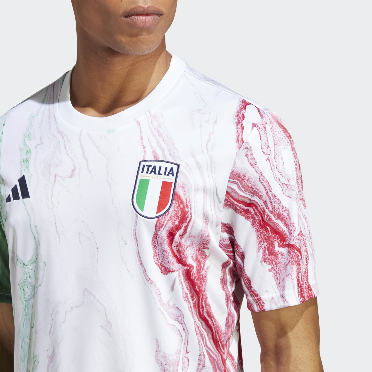 Adidas Italy Pre-Match Jersey. 8