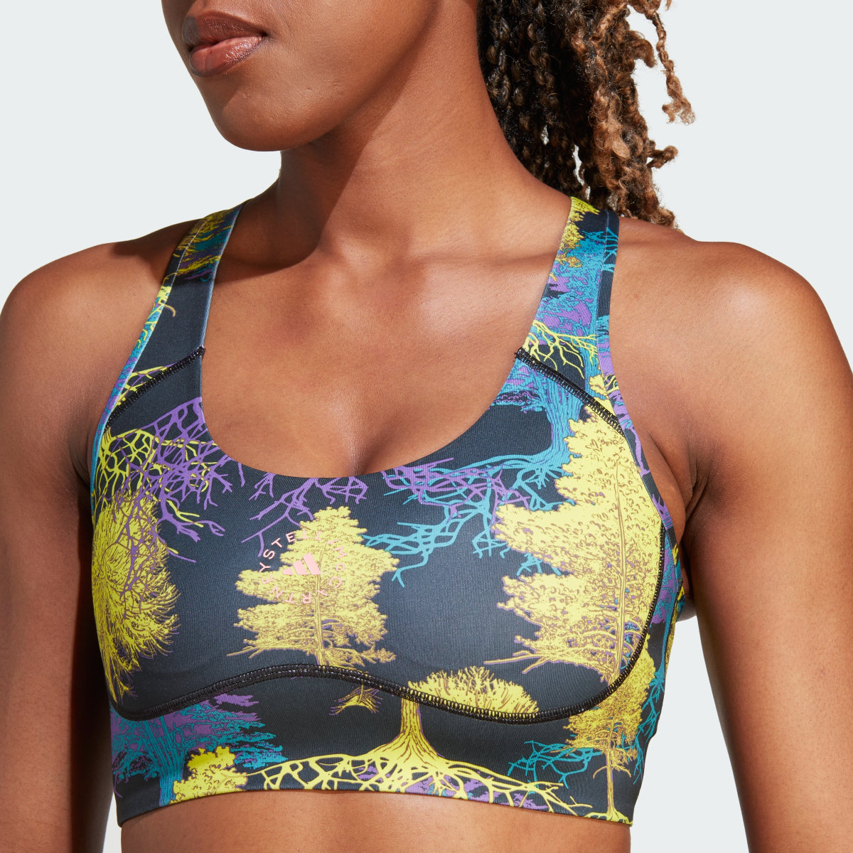 Adidas Biustonosz adidas by Stella McCartney TruePurpose Power Impact Medium-Support Printed Training. 8