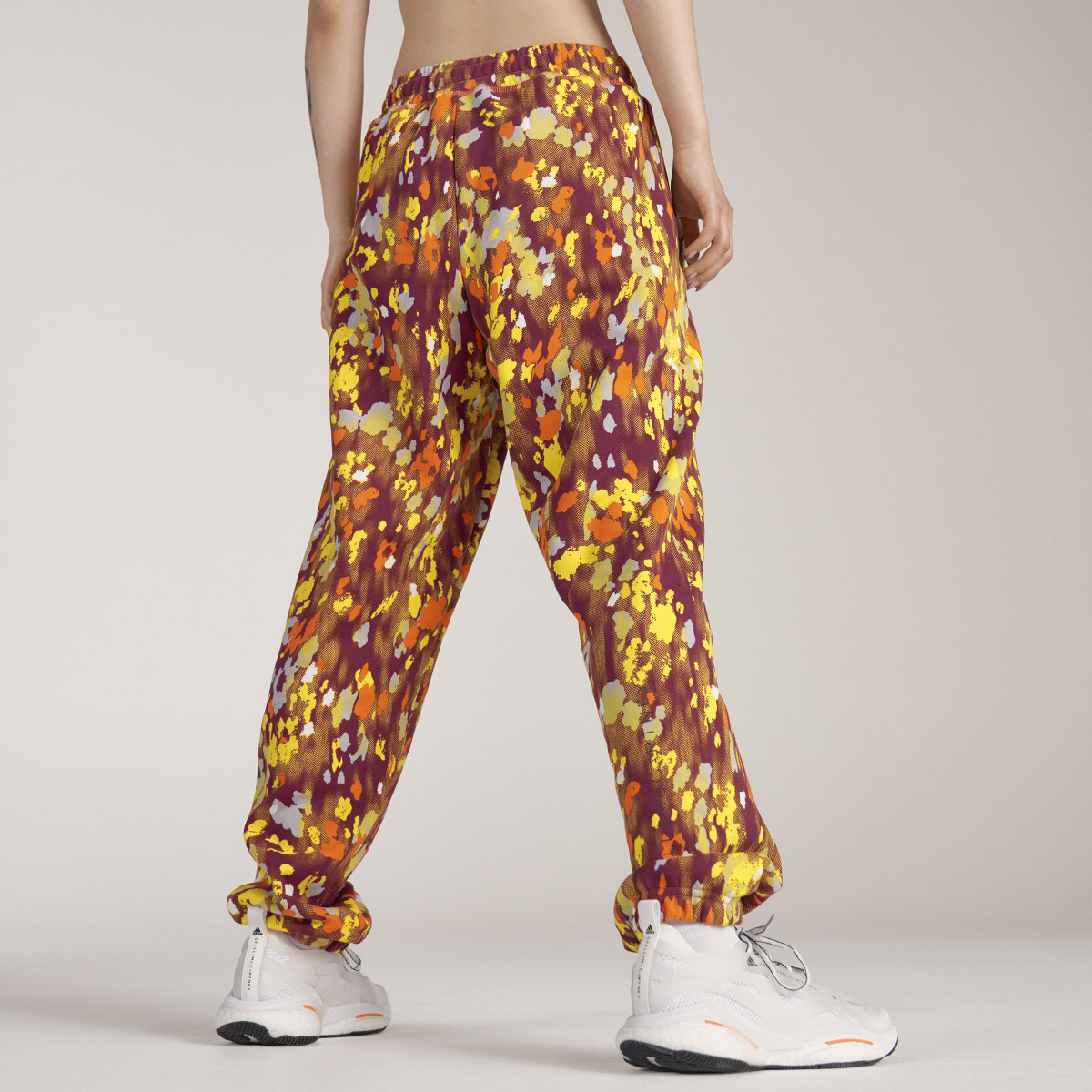 Adidas by Stella McCartney Floral Printed Woven Track Joggers. 10