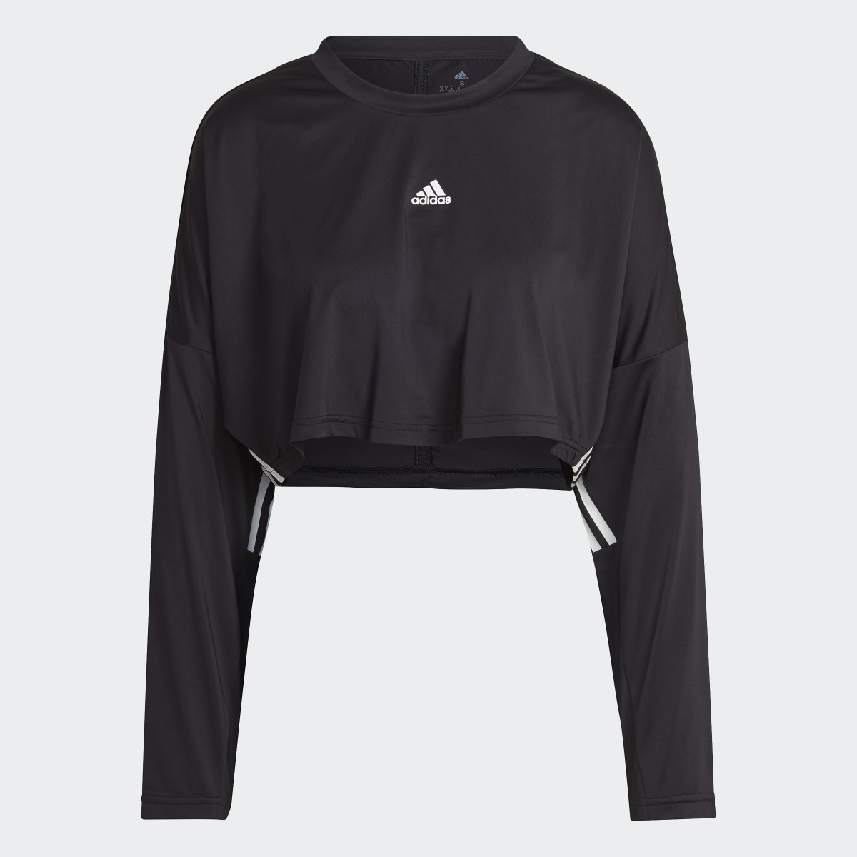 Adidas Hyperglam Cut 3-Stripes Lightweight Oversized Sweatshirt. 5