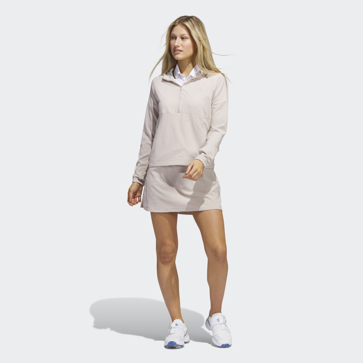 Adidas Seersucker 1/4-Zip Golf Hoodie. 6