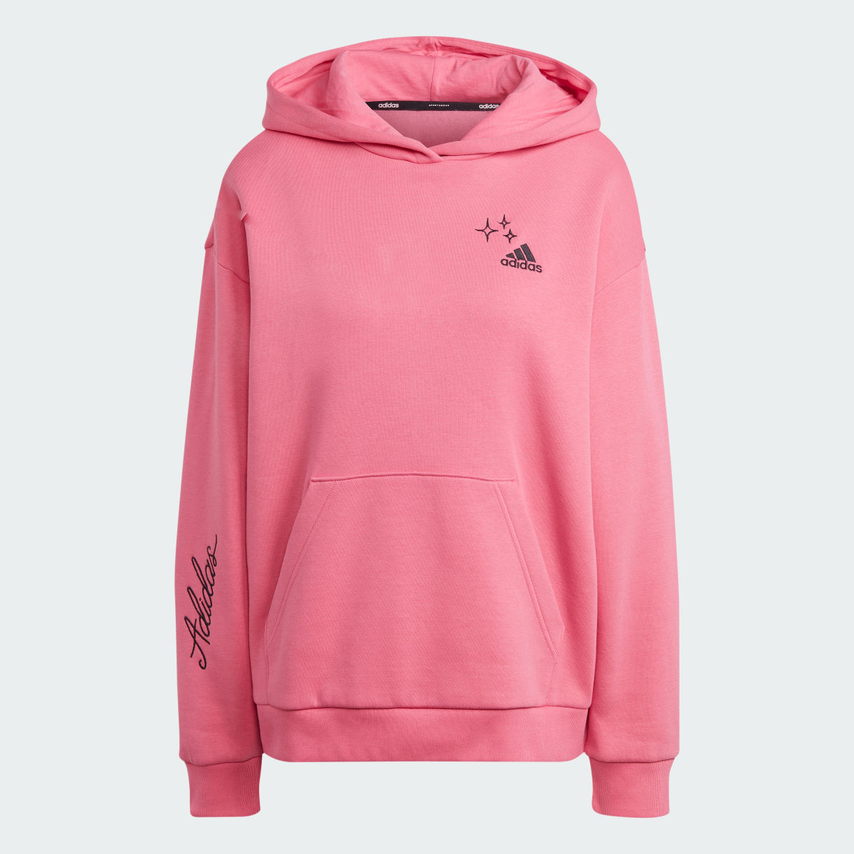 Adidas Scribble Embroidery Fleece Hoodie. 5