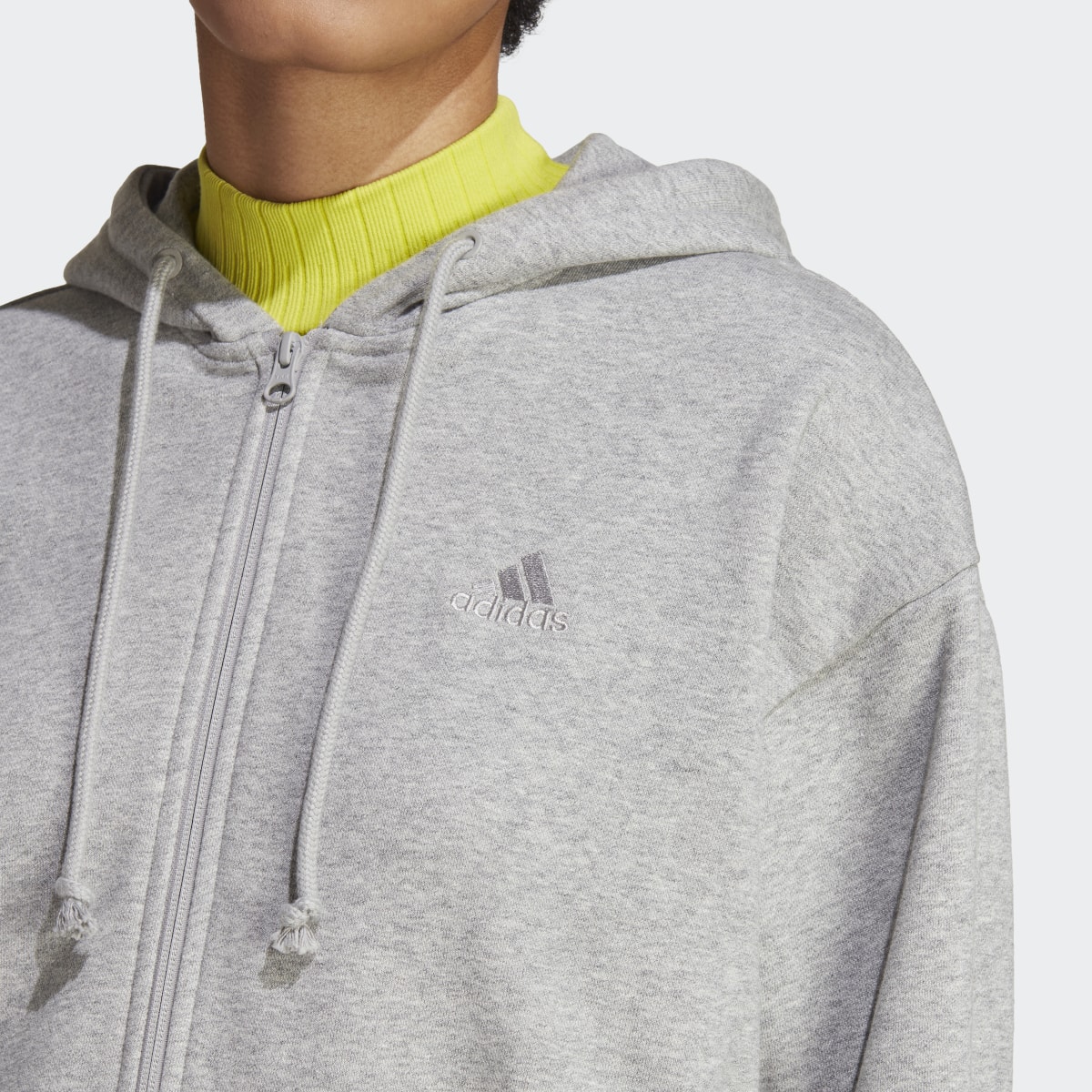 Adidas All SZN French Terry Oversized Full-Zip Hoodie. 6