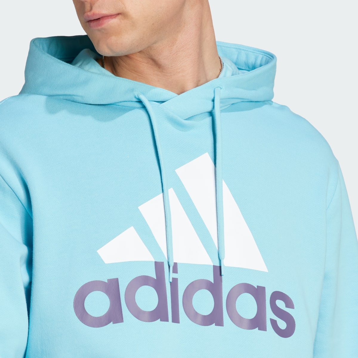 Adidas Sudadera con Gorro Essentials Logo Lineal Felpa. 6