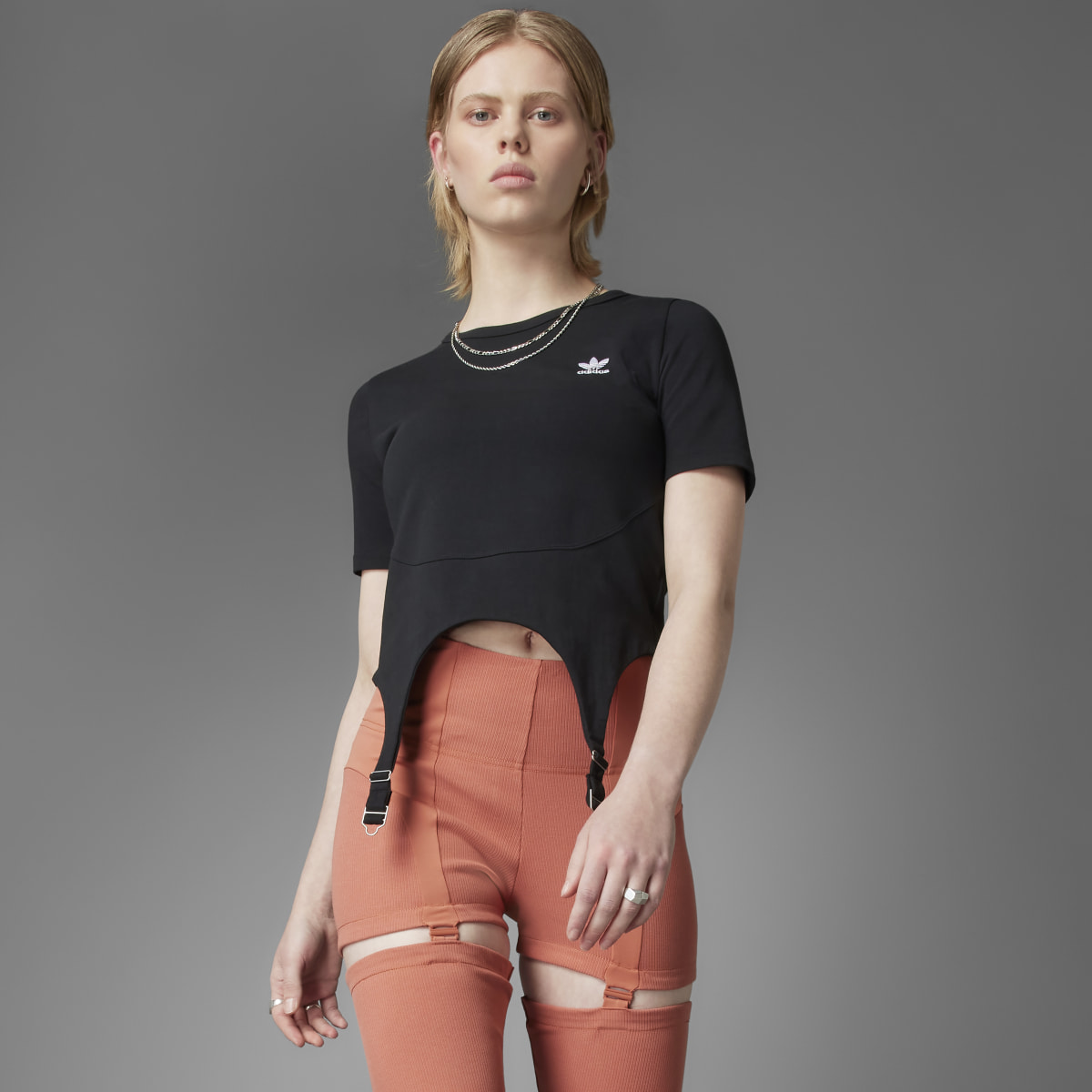 Adidas Always Original Rib Two-in-One Leggings. 4